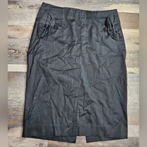 Costume National Black Pencil Skirt